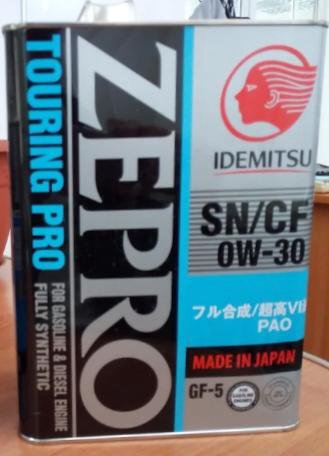 IDEMITSU Zepro Touring PRO 0W30