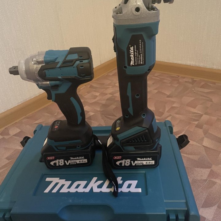 Набор 2в1 makita ушм+гайковер