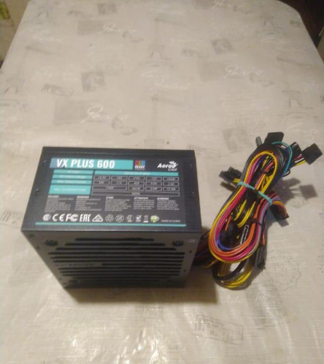 Блок питания для ПК. Aero Cool VX Plus 600w