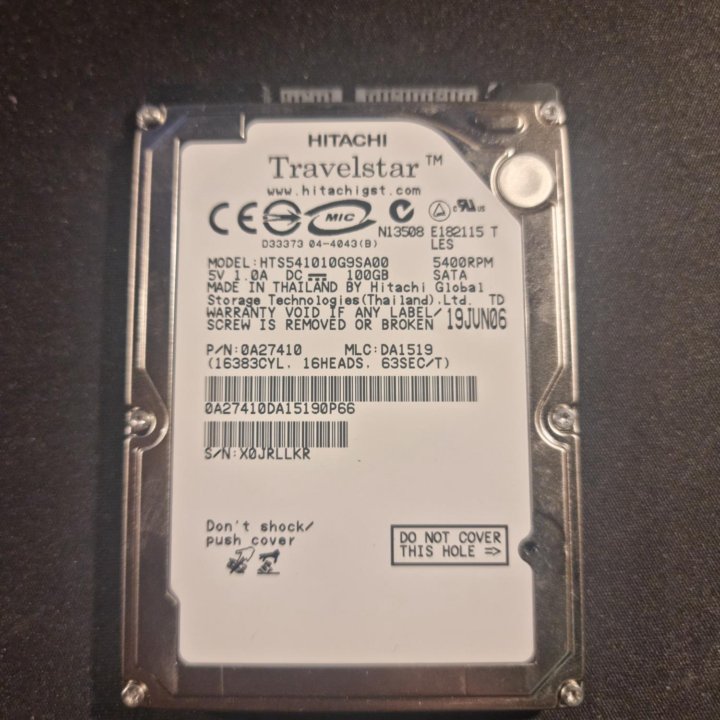 HDD Hitachi Travelstar 100Gb