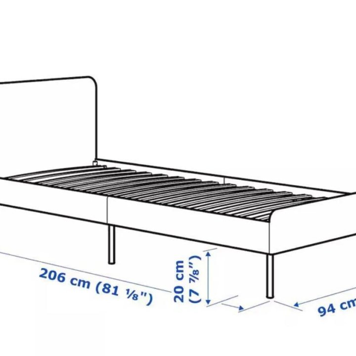 Кровать ИКЕА Слаттум