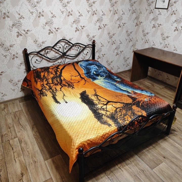 Кровать двухспальная 140 200 металлическая