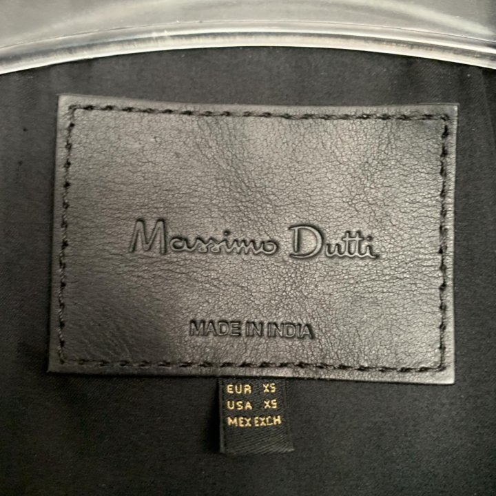 Куртка косуха Massimo Dutti натуральная кожа