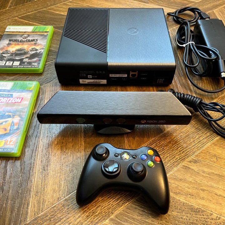 XBox 360 500Gb +Kinect+2 диска