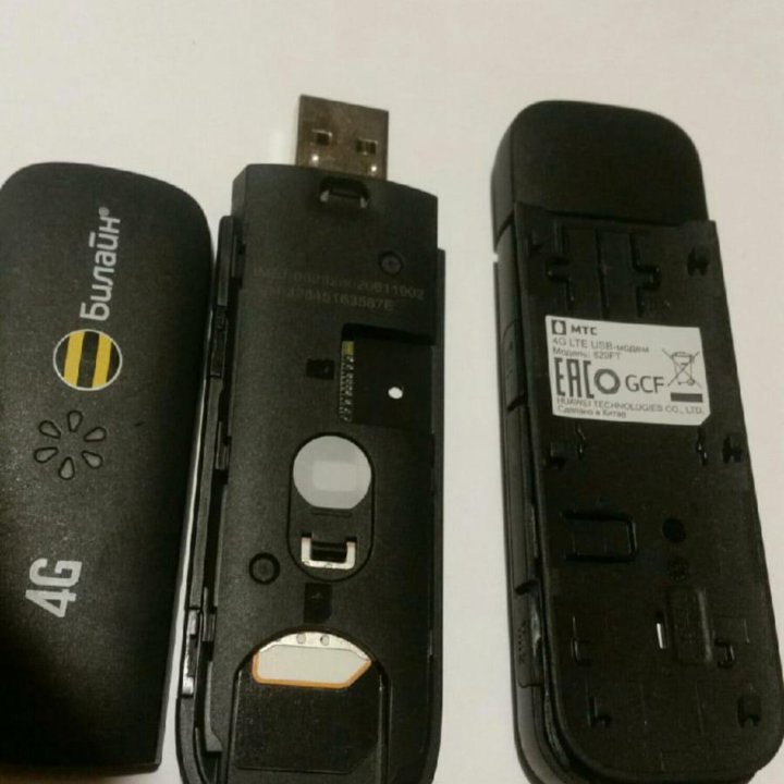 Модемы usb. 4G Билайн мтс