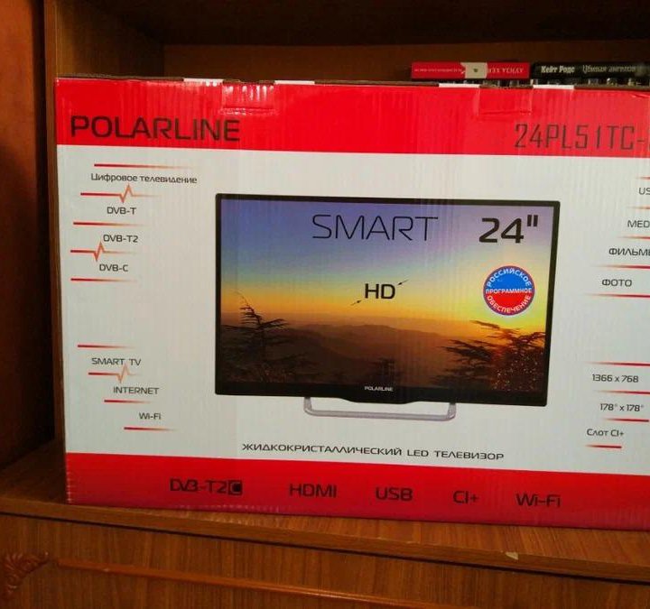 телевизор+ LED POLARLINE 24PL51TC-SM SMART