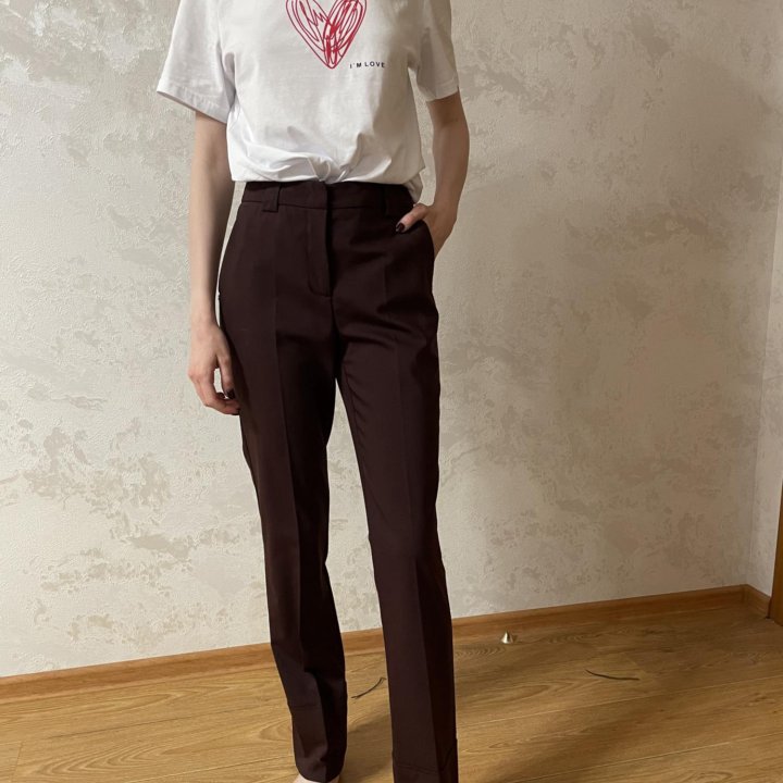 Брюки бордо