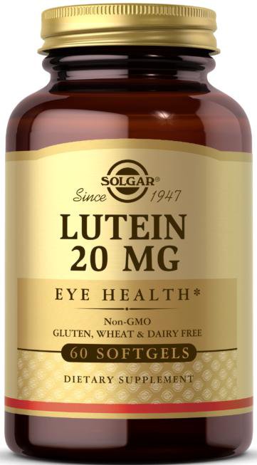 Solgar Lutein 20 mg Softgels 60 капсул