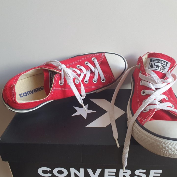 Кеды converse ALL star красные низкие M9696C