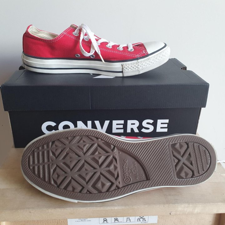 Кеды converse ALL star красные низкие M9696C