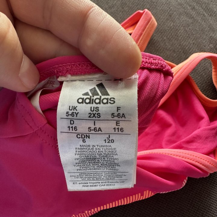 Купальник детский Adidas размер 116