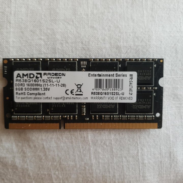 Оперативная память ddr3l 8 gb