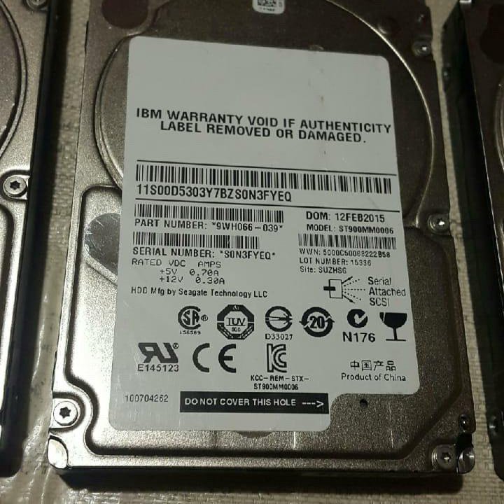 Жесткие диски 900GB. 2.5 SAS