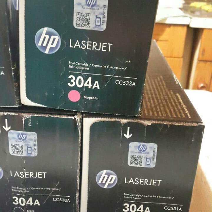 Картриджи для принтера. HP 304A Все цвета. Новые