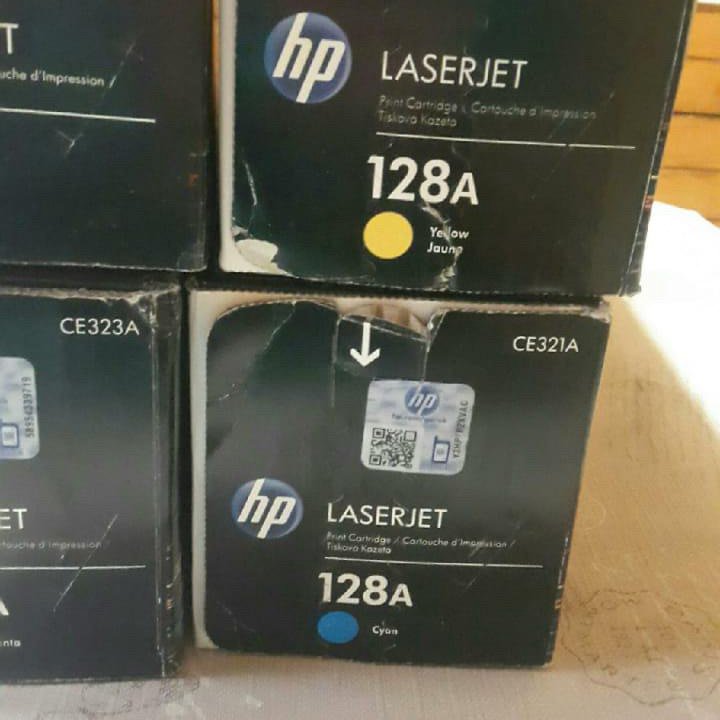 Новые картриджи для принтера. HP 128A