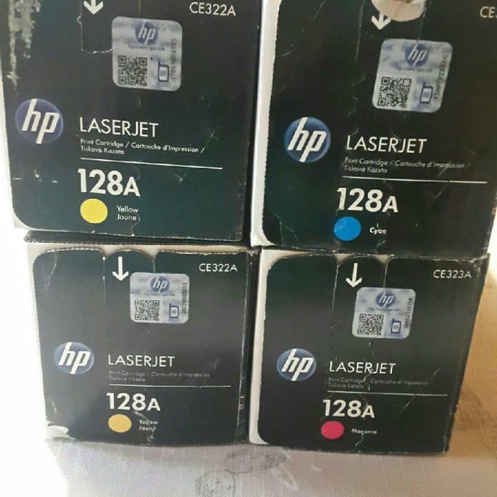 Новые картриджи для принтера. HP 128A