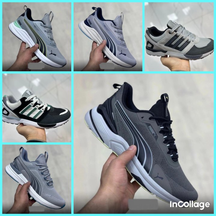 Кроссовки новые adidas/puma р.с 40 по 45