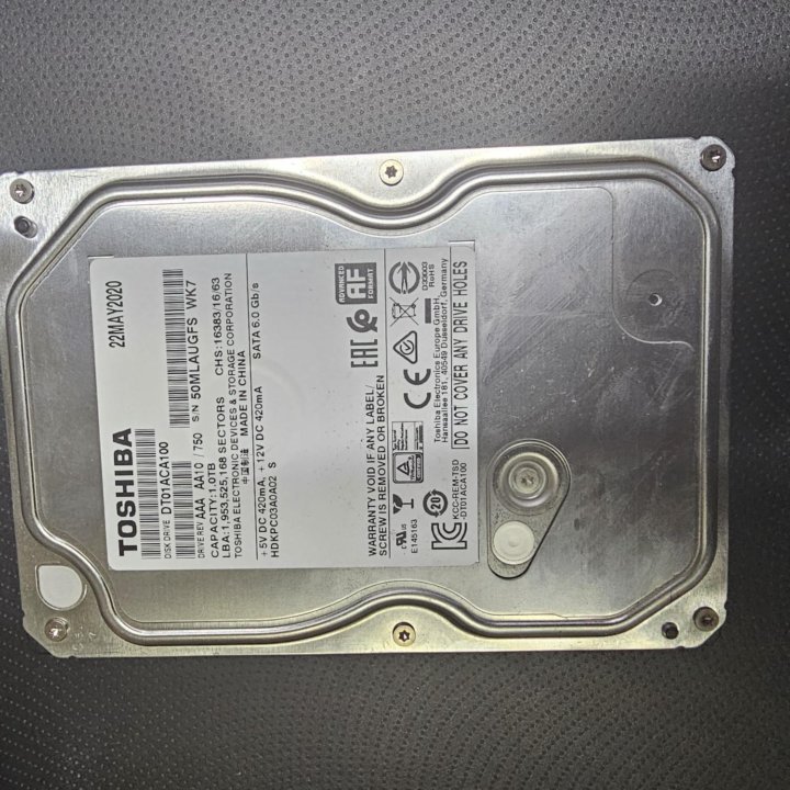 Жёсткий диск 3.5 Toshiba 1tb sata