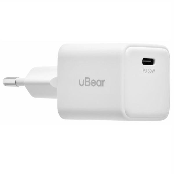 СЗУ uBear Bridge 30W GaN USB-C (WC25WHPD30-C) Белый