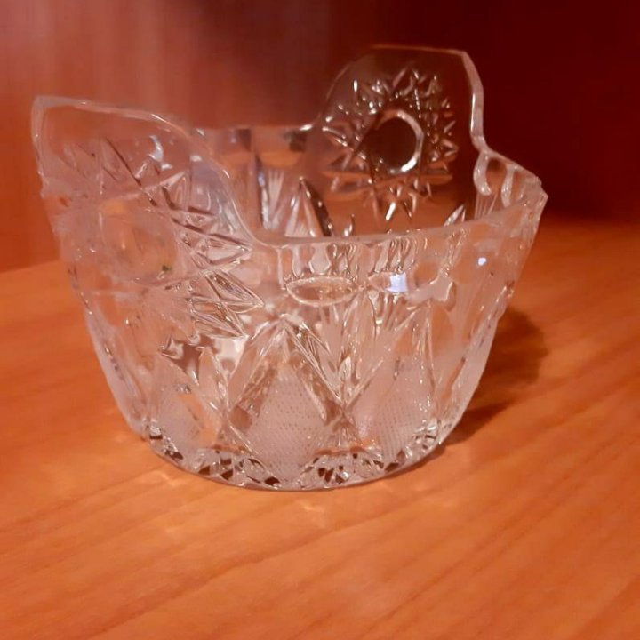 Хрустальная конфетница СССР