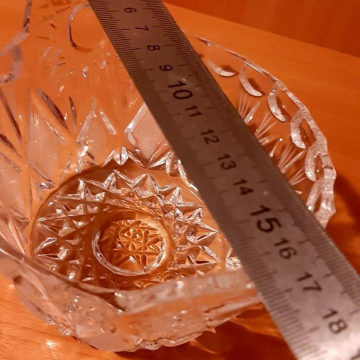 Хрустальная конфетница СССР