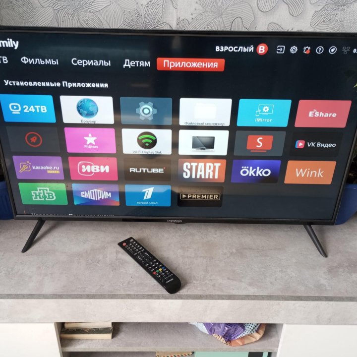 Телевизор Prestigio на Android TV