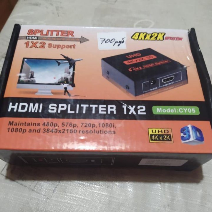 HDMI Splitter 1-2. Модель-CY05. Новый