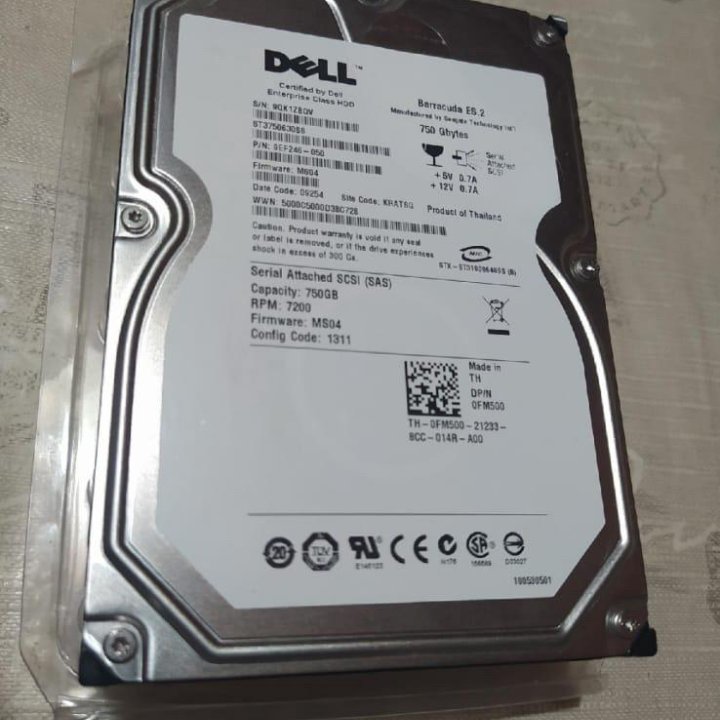 Жёсткий диск Dell 750gb. Barracuda