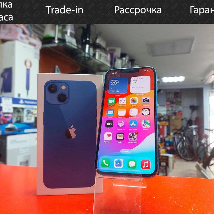 Смартфон Apple iPhone 13 128 ГБ, синий