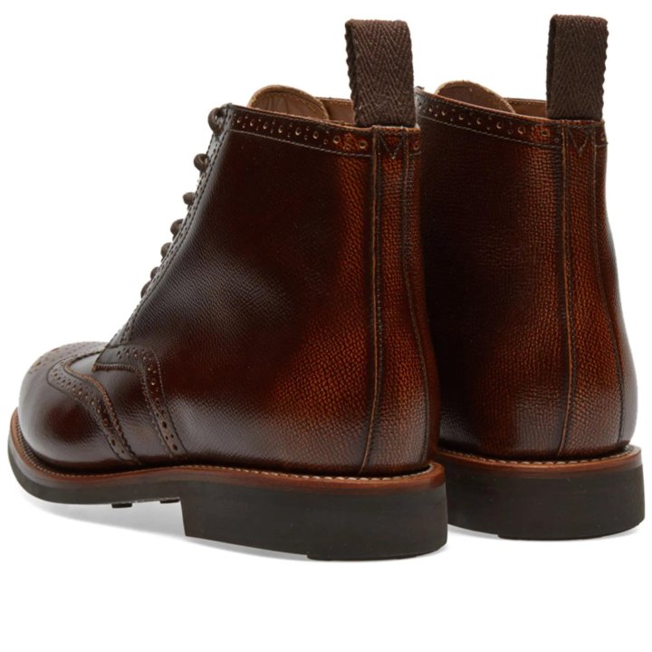 Ботинки grenson Sharp Brogue Derby Boot - Tan