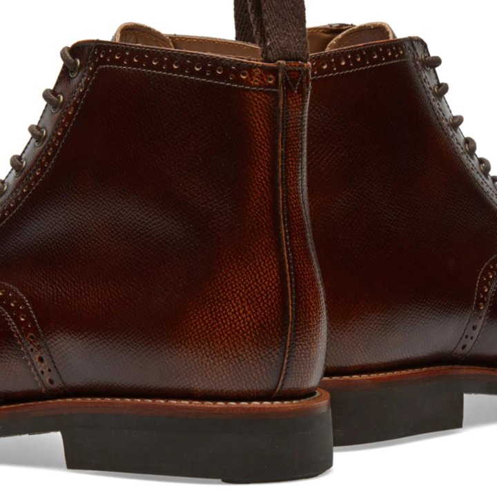 Ботинки grenson Sharp Brogue Derby Boot - Tan