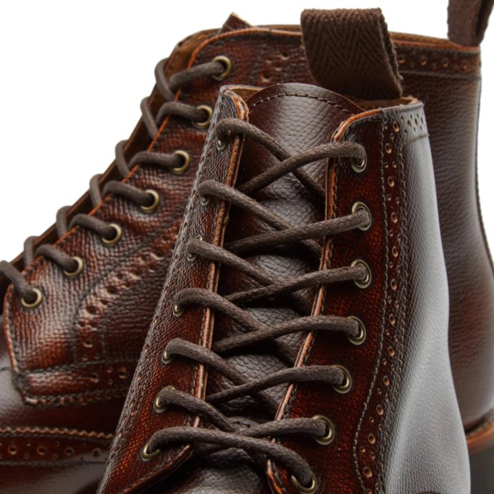 Ботинки grenson Sharp Brogue Derby Boot - Tan