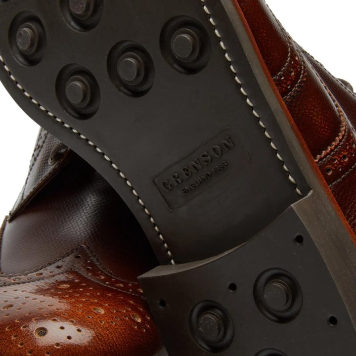 Ботинки grenson Sharp Brogue Derby Boot - Tan