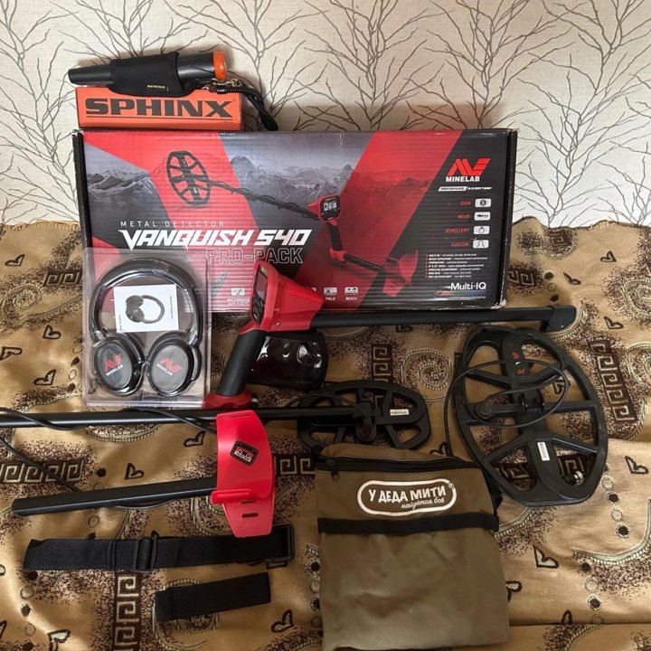 Металлоискатель Minelab vanquish 540 ProPack+пин.