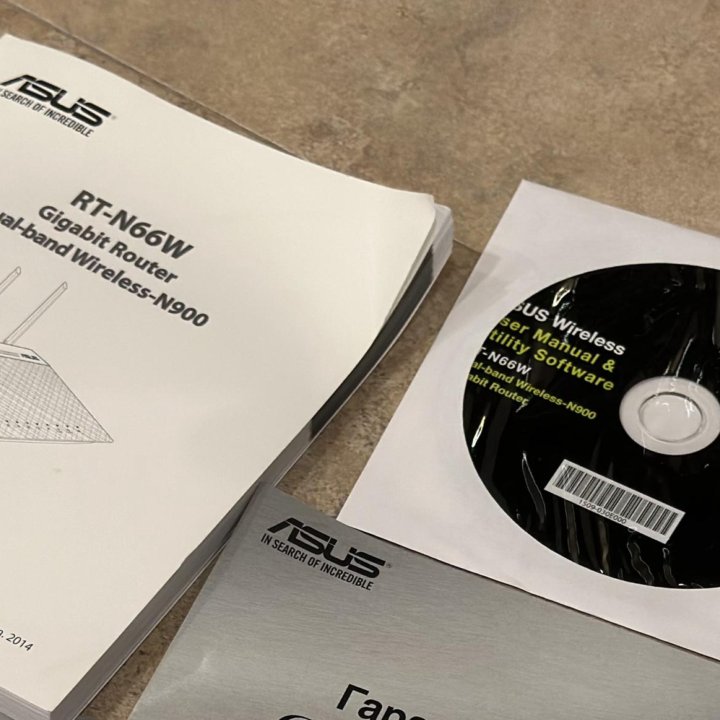 Диск Asus Wireless User Manual & Utility RT-N66W