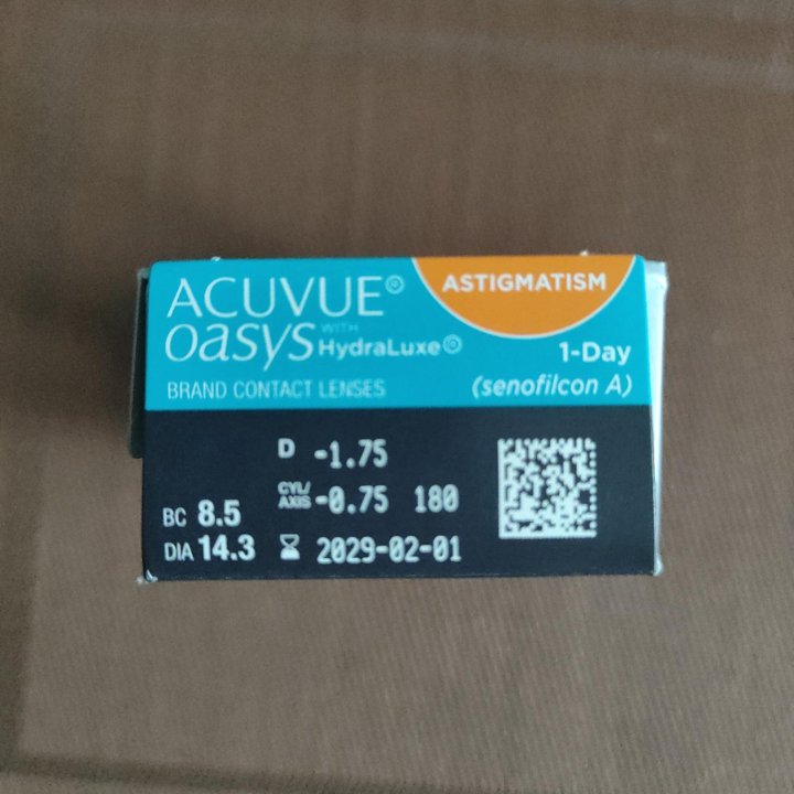 Линзы контактные однодневные Acuvue Oasys (-1.75)