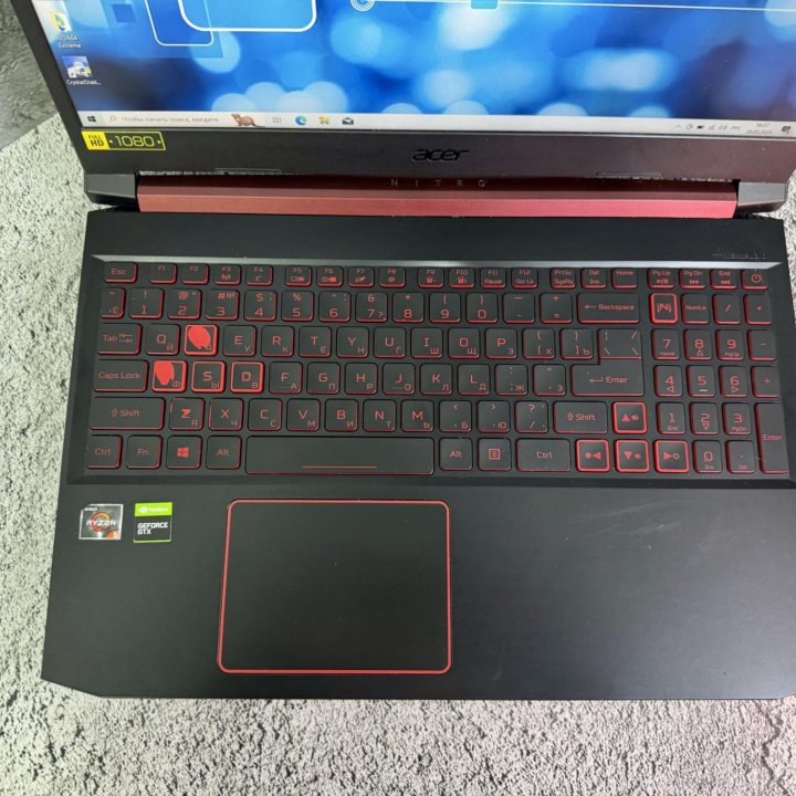 Игровой ноутбук acer на Ryzen 5 3550H/ GTX 1650