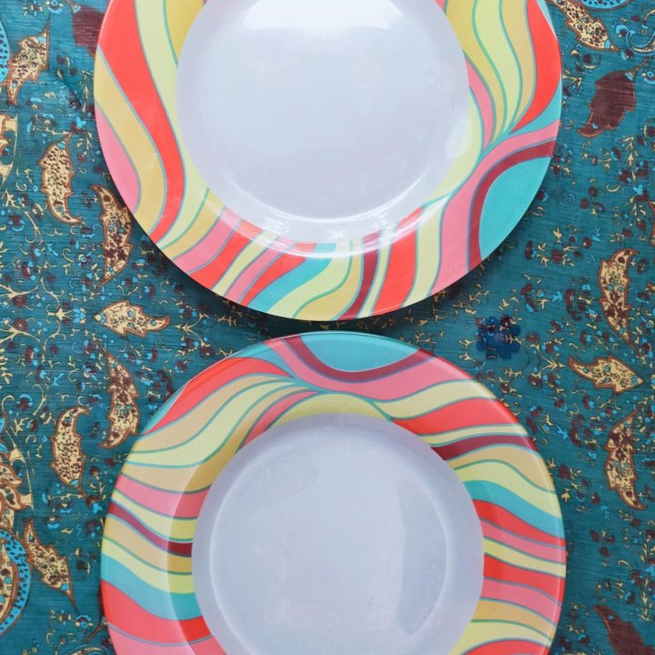 Красивые большие тарелки набор посуды
