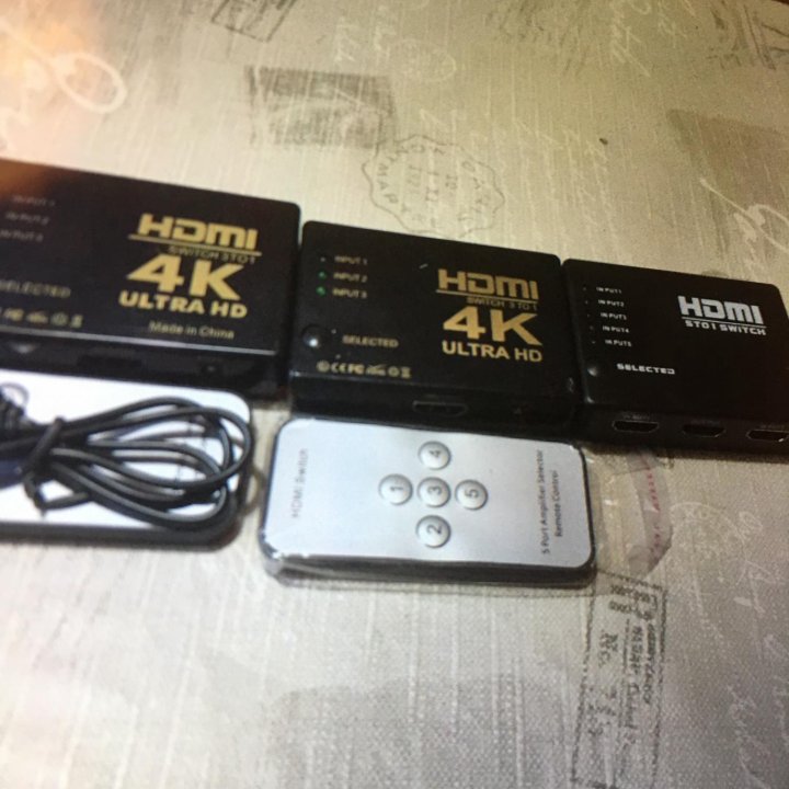 Переключатель HDMI 4K ultra Switch 3в1. UH-301