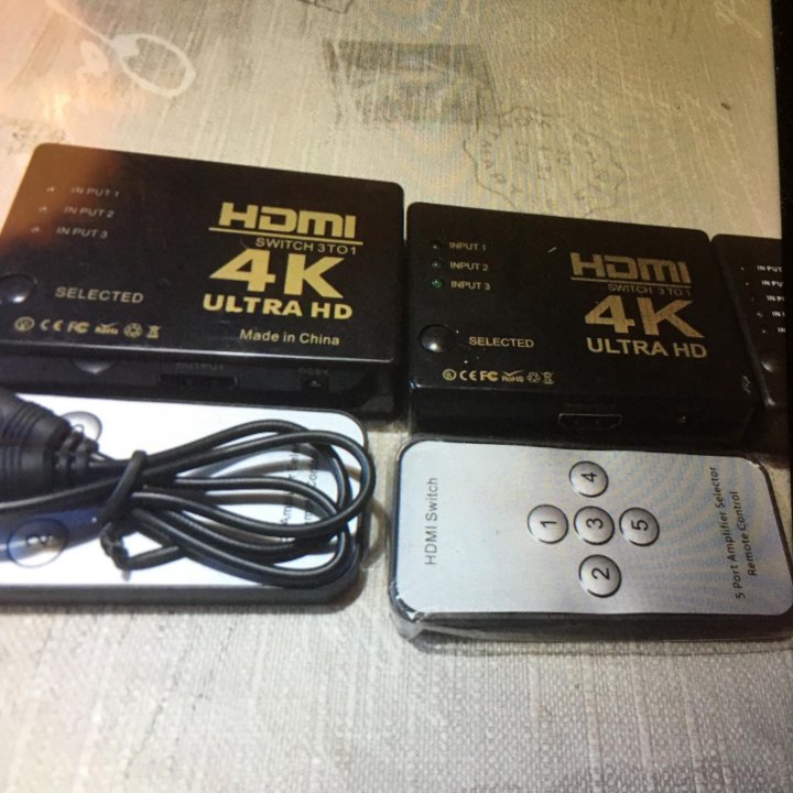 Переключатель HDMI 4K ultra Switch 3в1. UH-301