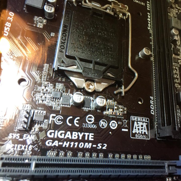 Материнская плата для ПК. Gigabyte GA-H110M-S2