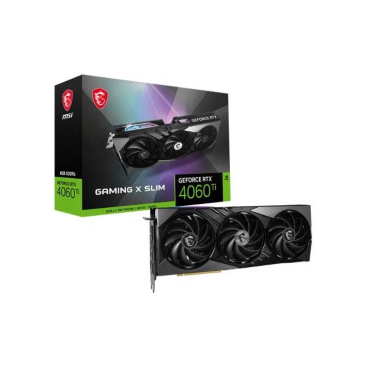 Видеокарта MSI NVIDIA RTX 4060 Ti GAMING X SLIM 8G