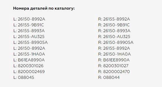 Противотуманные фары MTF Light FL10NS для Nissan