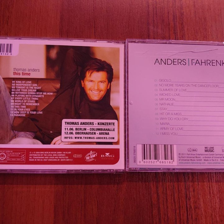 Thomas Anders. 2CD. Фирменные