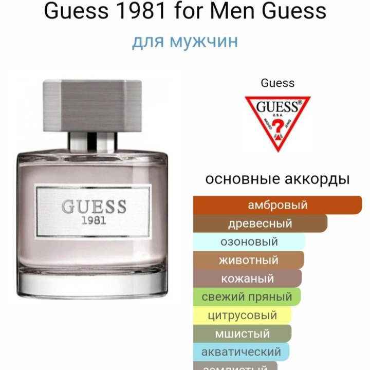 Guess 1981 for Men 100 мл