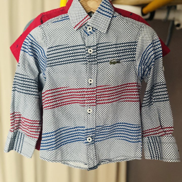 ДЕТСКИЕ РУБАШКИ ДЛЯ МАЛЬЧИКОВ CARTERS и Lacoste