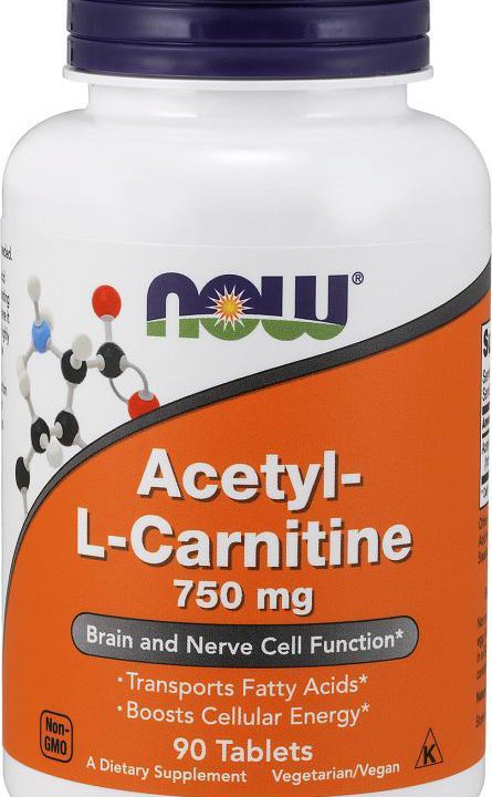 NOW Acetyl-L-Carnitine 750 mg 90 таблеток