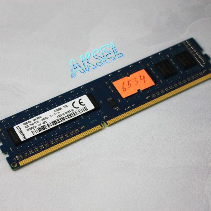 Оперативная память DDR3L 4 GB 1600 MHz Kingston