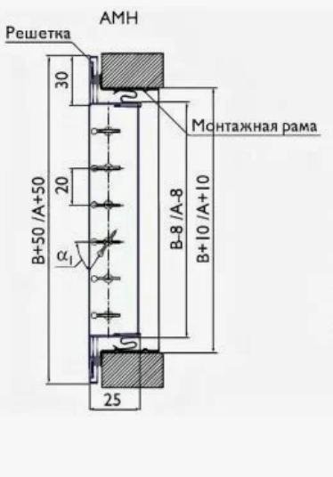 Вентиляционная решетка Арктос АМН 150x150