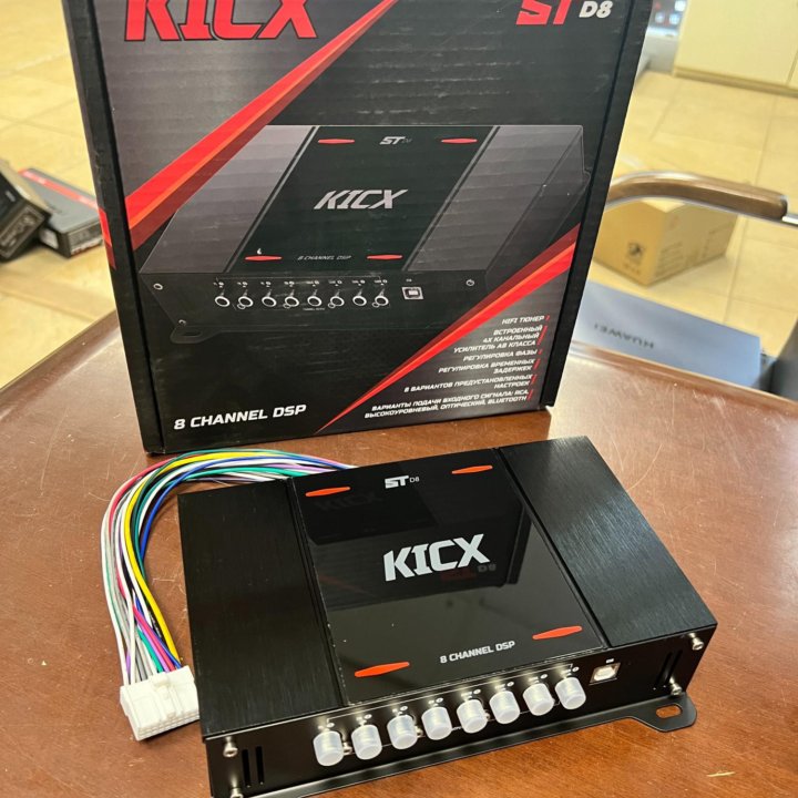 Процессор с усилителем Kicx St D8 v. 1.1 (4 кан)